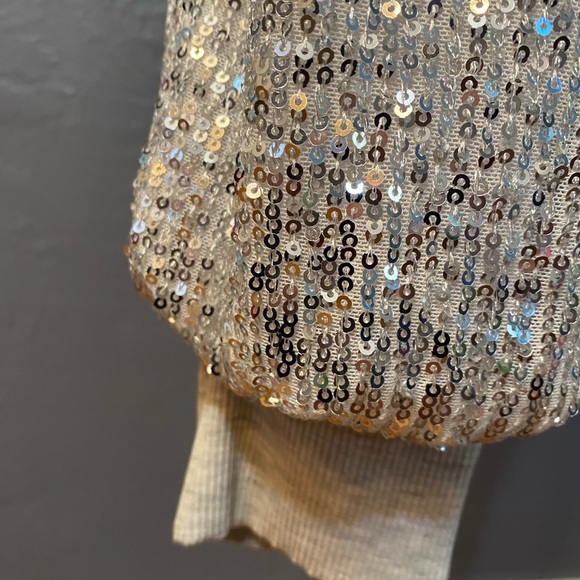 SAINT & HEARTS Silver Sequin Joggers/Sweatpants - Picture 14 of 16